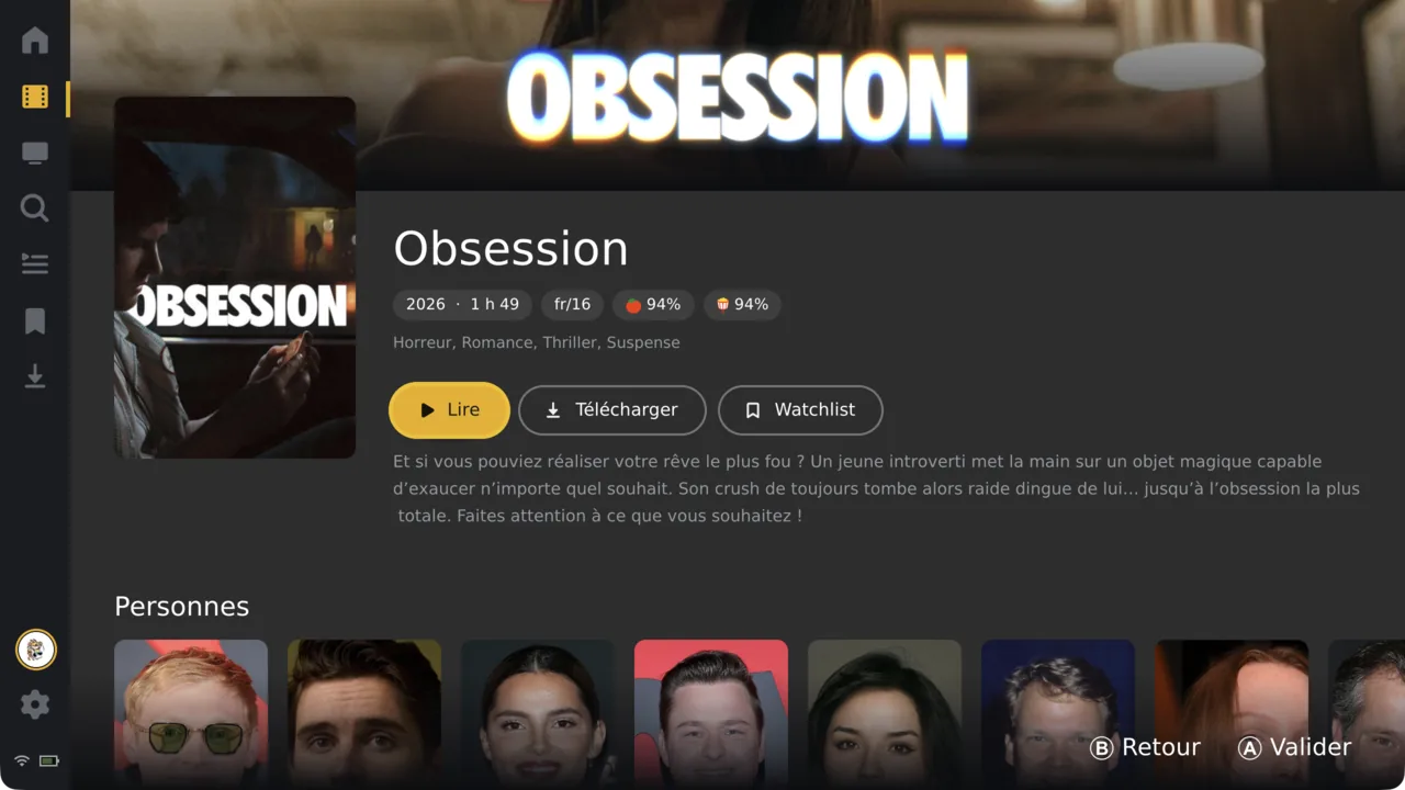 A movie detail page — the same layout across every server